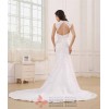 Estelle : Beaded Lace and Satin Wedding Dress