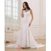 Estelle : Beaded Lace and Satin Wedding Dress